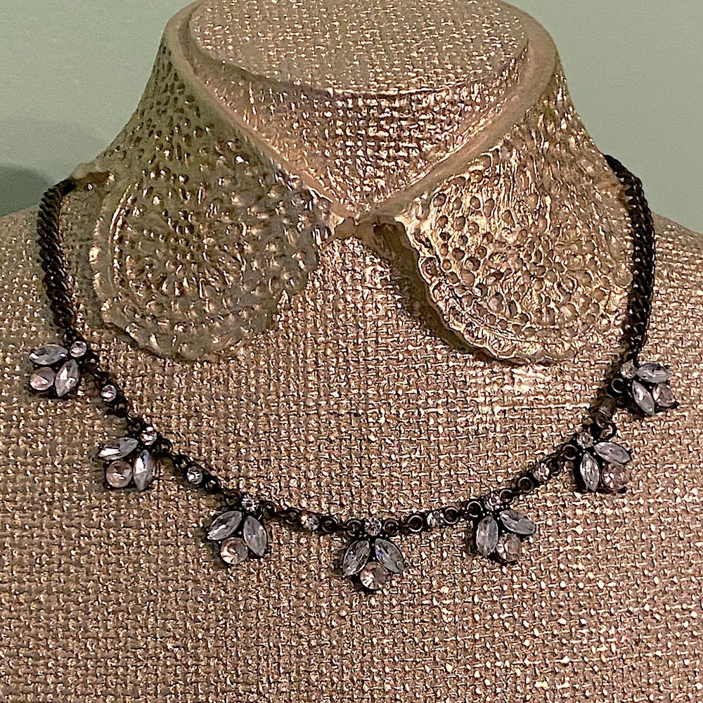🔆Statement Necklace w/ Pink & Clear Stones